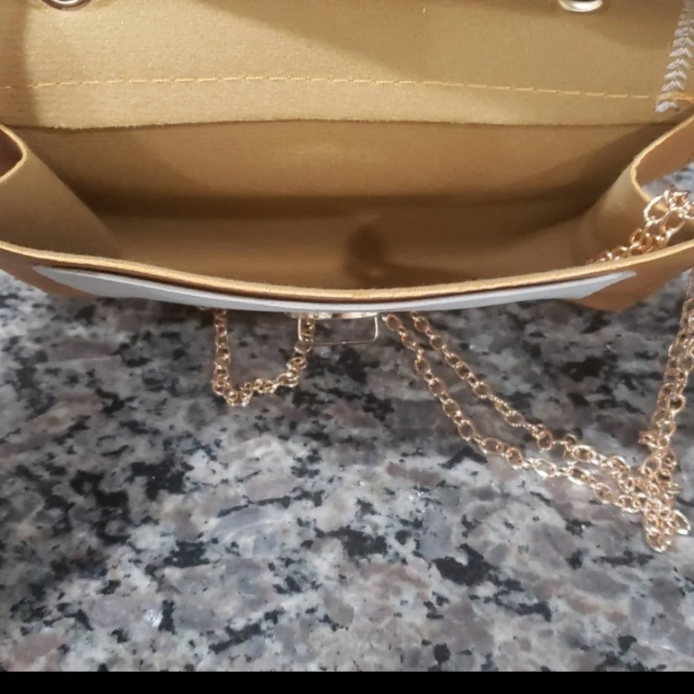 Small fashion bag mini crossbody mustard color - Picture 9 of 17